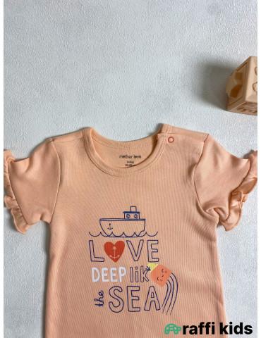 Love şort tulum -Türkiyə istehsalı pambıq uşaq geyimi|Raffi Kids 2