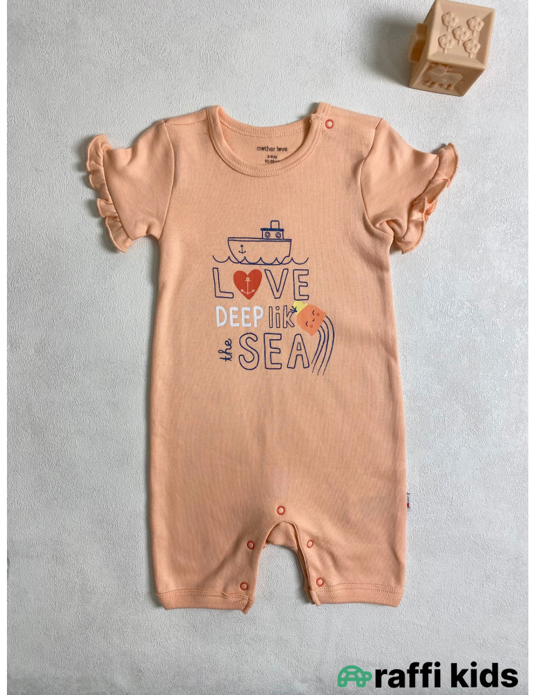 Love şort tulum -Türkiyə istehsalı pambıq uşaq geyimi|Raffi Kids