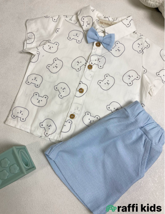 Party 2-li dəst -Türkiyə istehsalı pambıq uşaq geyimi|Raffi Kids