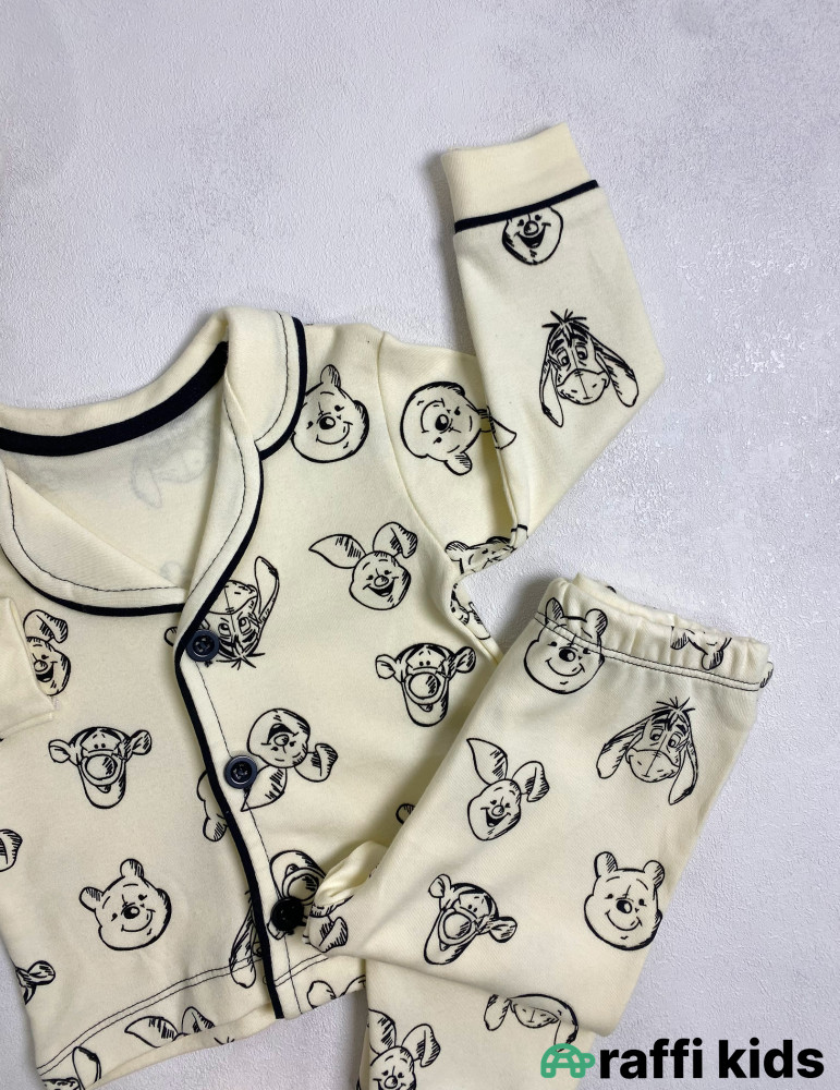 Vinnie the pooh 2-li pijama dəst -Türkiyə istehsalı pambıq uşaq geyimi|Raffi Kids