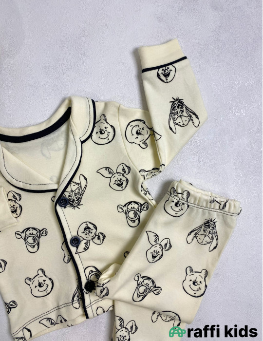 Vinnie the pooh 2-li pijama dəst -Türkiyə istehsalı pambıq uşaq geyimi|Raffi Kids