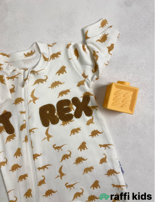 Trex ayaqı bağlı tulum -Türkiyə istehsalı pambıq uşaq geyimi|Raffi Kids