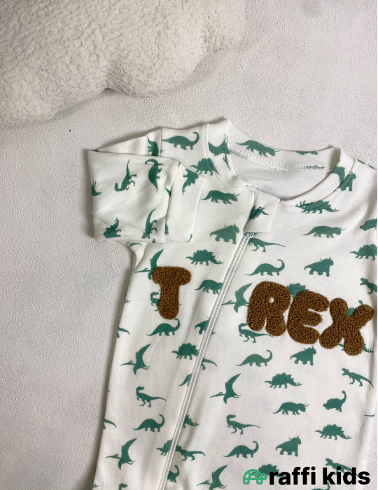 Trex ayaqı bağlı tulum -Türkiyə istehsalı pambıq uşaq geyimi|Raffi Kids