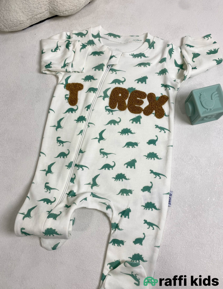 Trex ayaqı bağlı tulum -Türkiyə istehsalı pambıq uşaq geyimi|Raffi Kids