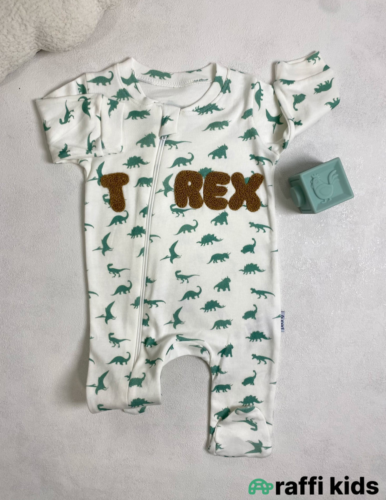 Trex ayaqı bağlı tulum -Türkiyə istehsalı pambıq uşaq geyimi|Raffi Kids