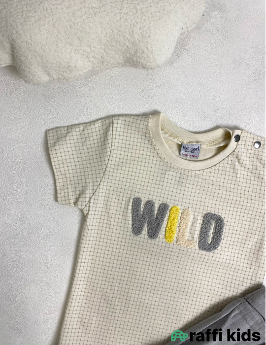 Wild 2-li dəst -Türkiyə istehsalı pambıq uşaq geyimi|Raffi Kids