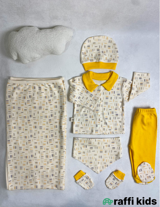 Portos 6-li set -Türkiyə istehsalı pambıq uşaq geyimi|Raffi Kids