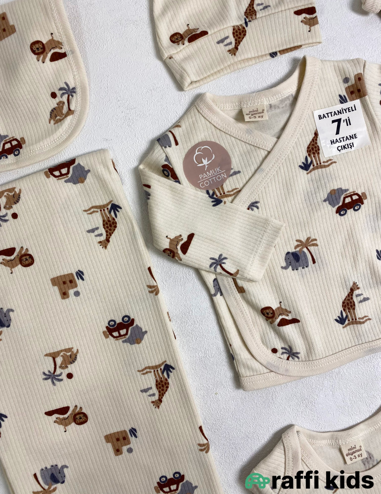 Safari 7-li set -Türkiyə istehsalı pambıq uşaq geyimi|Raffi Kids
