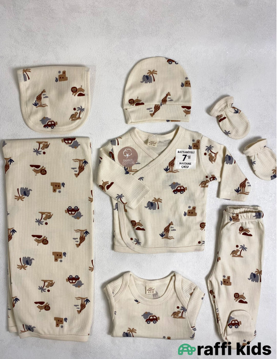 Safari 7-li set -Türkiyə istehsalı pambıq uşaq geyimi|Raffi Kids