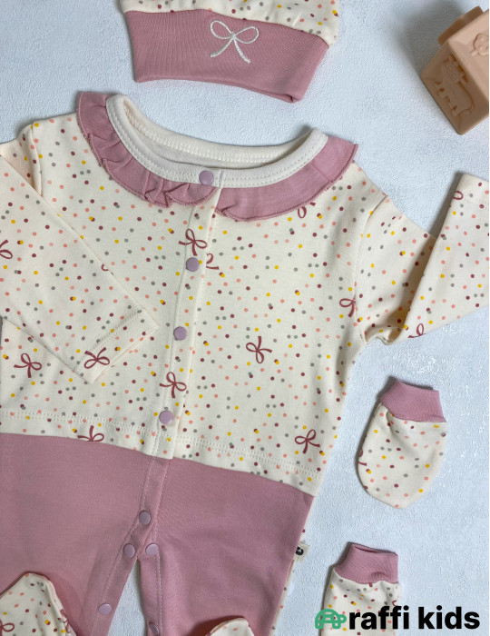 Love 5-li set ədyal ilə -Türkiyə istehsalı pambıq uşaq geyimi|Raffi Kids