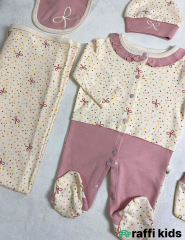 Love 5-li set ədyal ilə -Türkiyə istehsalı pambıq uşaq geyimi|Raffi Kids 2