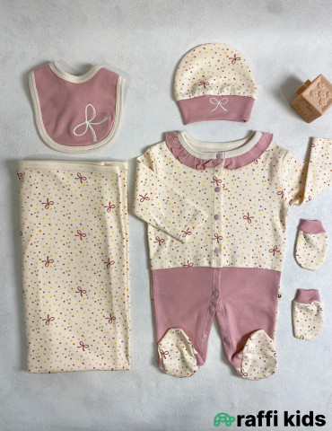 Love 5-li set ədyal ilə -Türkiyə istehsalı pambıq uşaq geyimi|Raffi Kids