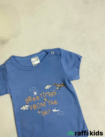 Pilot qısaqol body -Türkiyə istehsalı pambıq uşaq geyimi|Raffi Kids 2