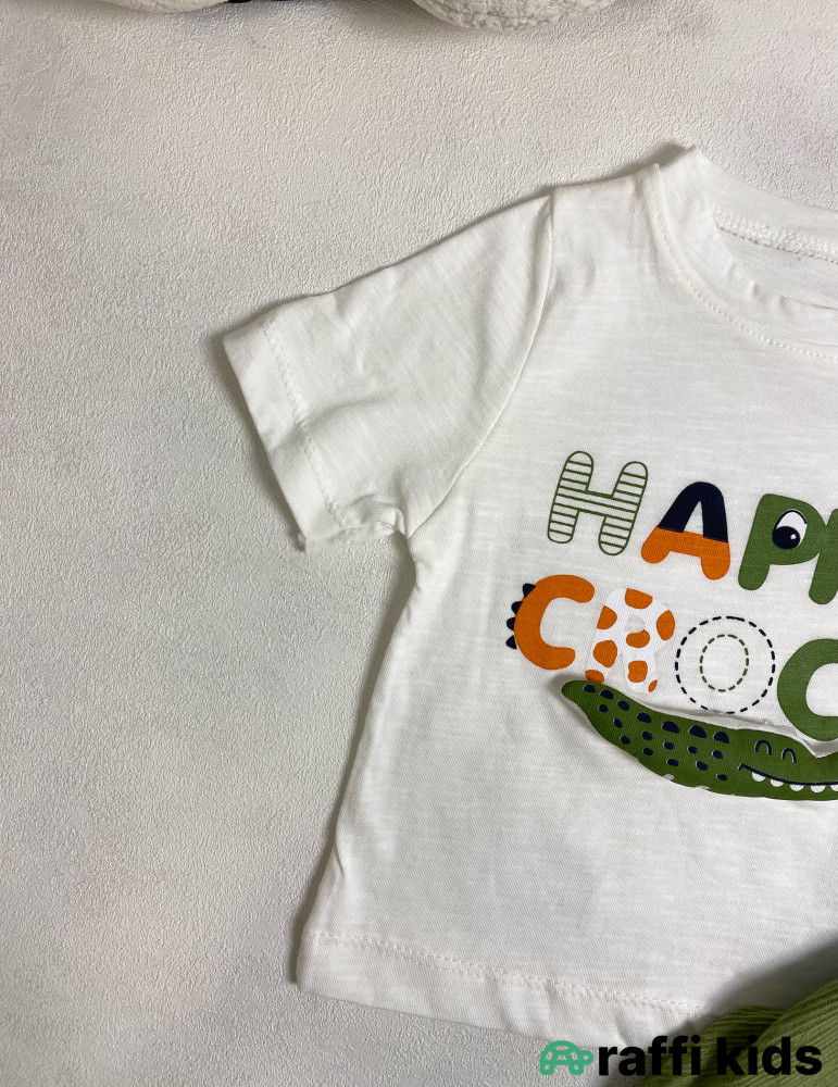 Happy 2-li dəst -Türkiyə istehsalı pambıq uşaq geyimi|Raffi Kids