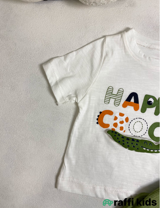 Happy 2-li dəst -Türkiyə istehsalı pambıq uşaq geyimi|Raffi Kids