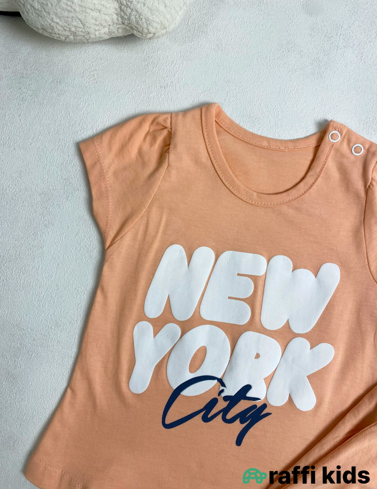 New york 2-li dəst-Türkiyə istehsalı pambıq uşaq dəsti|Raffi Kids