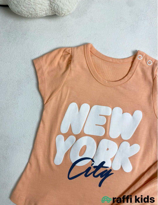 New york 2-li dəst-Türkiyə istehsalı pambıq uşaq dəsti|Raffi Kids