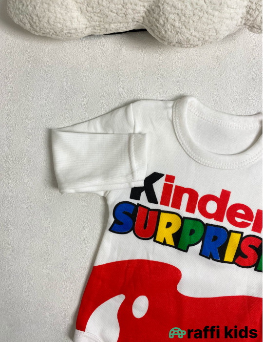 Kinder surprise uzunqol body -Türkiyə istehsalı pambıq uşaq geyimi|Raffi Kids