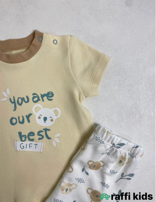 Best gift 2-li dəst-Türkiyə istehsalı pambıq uşaq geyimi|Raffi Kids