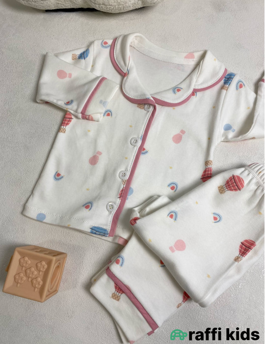 Xəyal paraşutları 2-li pijama dəst-Türkiyə istehsalı pambıq uşaq geyimi|Raffi Kids
