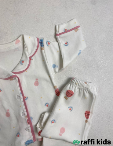 Xəyal paraşutları 2-li pijama dəst-Türkiyə istehsalı pambıq uşaq geyimi|Raffi Kids 2