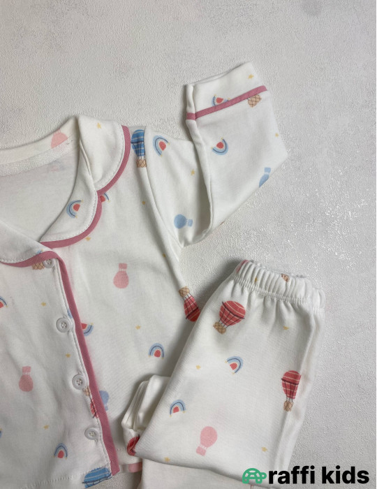 Xəyal paraşutları 2-li pijama dəst-Türkiyə istehsalı pambıq uşaq geyimi|Raffi Kids