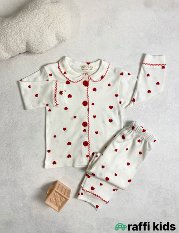 Love 2-li pijama dəst -Türkiyə istehsalı pambıq uşaq geyimi|Raffi Kids
