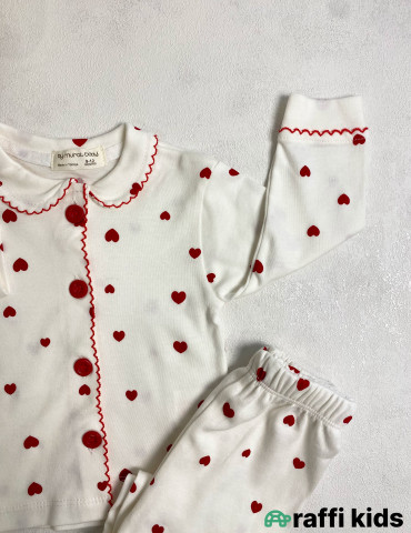 Love 2-li pijama dəst -Türkiyə istehsalı pambıq uşaq geyimi|Raffi Kids 2