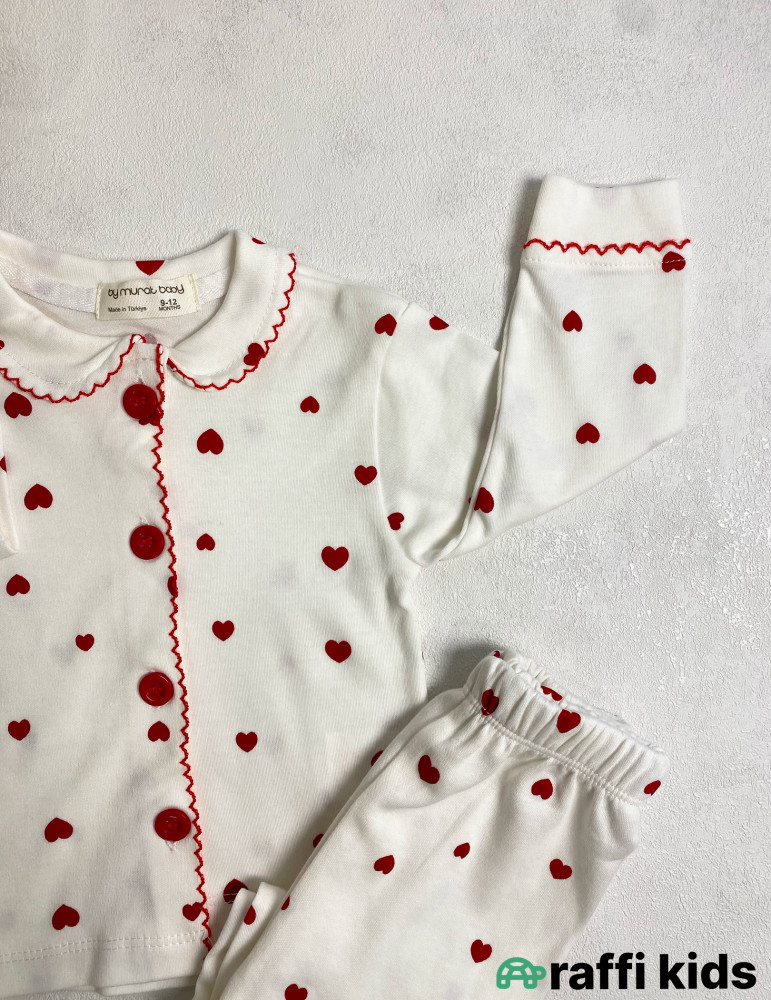 Love 2-li pijama dəst -Türkiyə istehsalı pambıq uşaq geyimi|Raffi Kids
