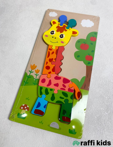 Zurafə Puzzle – Körpələr və Uşaqlar üçün Əyləncəli Oyuncaq|Raffi Kids 2