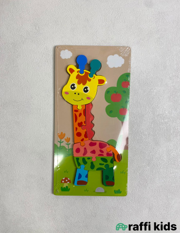 Zurafə Puzzle – Körpələr və Uşaqlar üçün Əyləncəli Oyuncaq|Raffi Kids