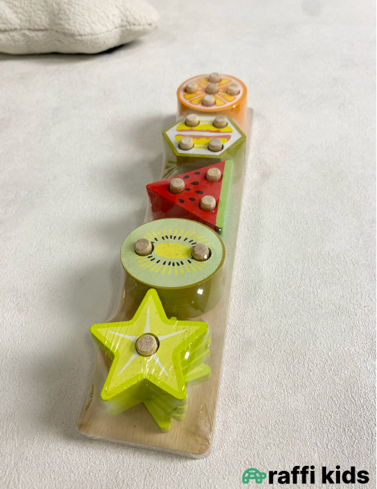 Meyvələr Taxta Puzzle – Öyrədici Uşaq Oyuncağı|Raffi Kids