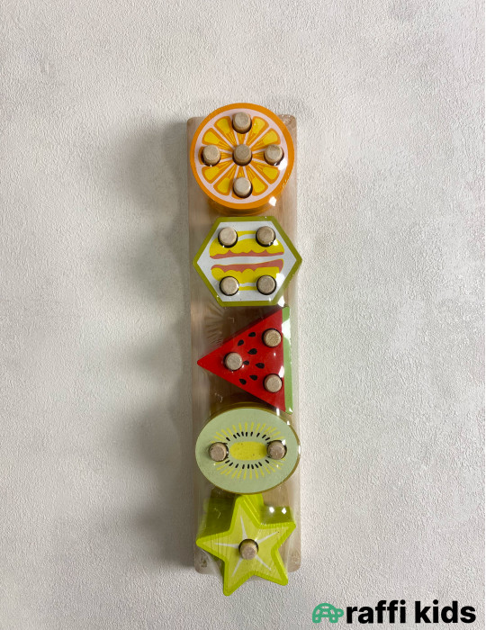 Meyvələr Taxta Puzzle – Öyrədici Uşaq Oyuncağı|Raffi Kids