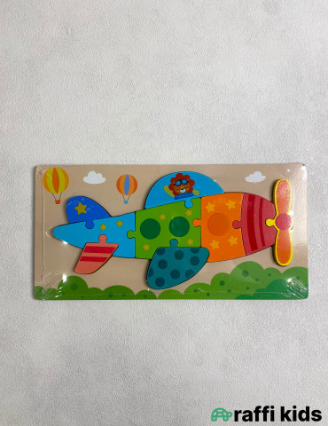 Pilot taxta puzzle – Körpələr və Uşaqlar üçün Əyləncəli Oyuncaq|Raffi Kids