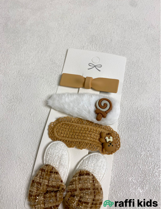 Saç üçün aksesuar 4-lü set|Raffi Kids