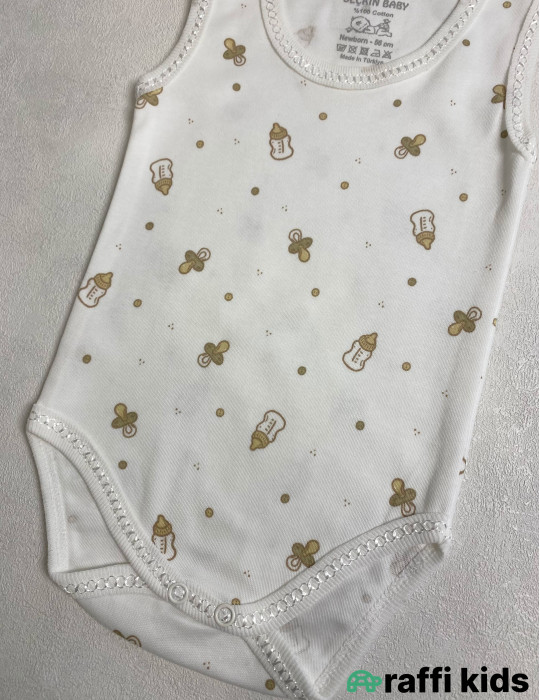 Baby qolsuz body -Türkiyə istehsalı pambıq uşaq geyimi|Raffi Kids