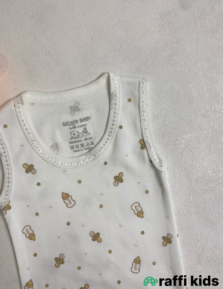 Baby qolsuz body -Türkiyə istehsalı pambıq uşaq geyimi|Raffi Kids