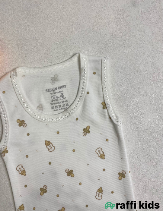 Baby qolsuz body -Türkiyə istehsalı pambıq uşaq geyimi|Raffi Kids