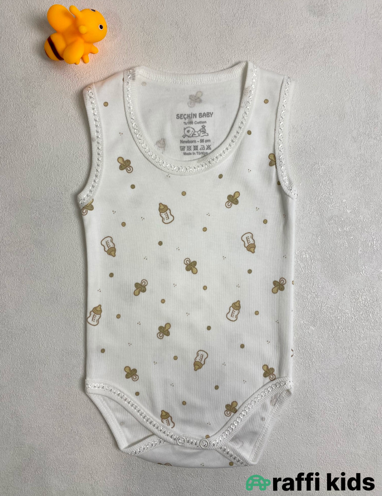 Baby qolsuz body -Türkiyə istehsalı pambıq uşaq geyimi|Raffi Kids