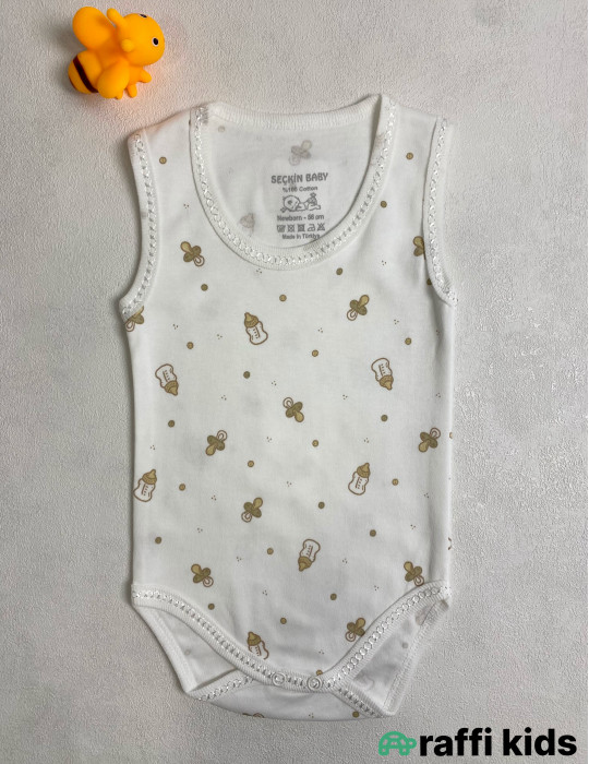 Baby qolsuz body -Türkiyə istehsalı pambıq uşaq geyimi|Raffi Kids