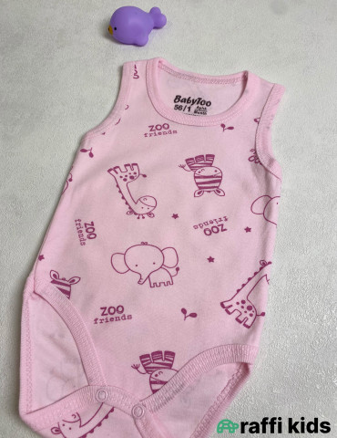 Zoo qolsuz body -Türkiyə istehsalı pambıq uşaq geyimi|Raffi Kids 2