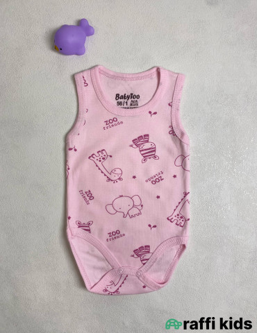 Zoo qolsuz body -Türkiyə istehsalı pambıq uşaq geyimi|Raffi Kids