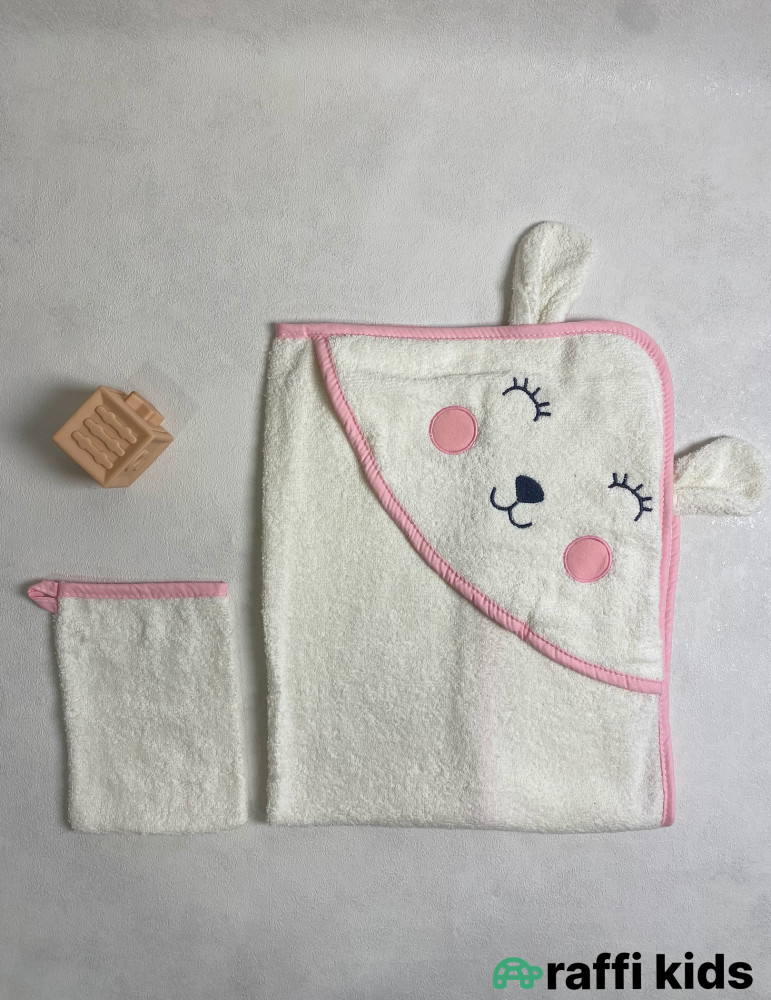 Bunny 2-li hamam dəsti -Türkiyə istehsalı pambıq dəst|Raffi Kids