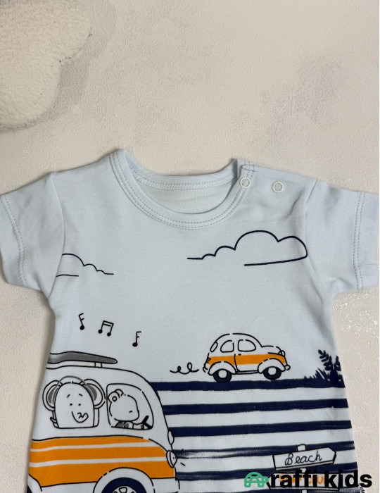 Səyahətçi şort tulum -Türkiyə istehsalı pambıq uşaq geyimi|Raffi Kids