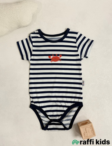 Crab qısaqol body -Türkiyə istehsalı pambıq uşaq geyimi|Raffi Kids