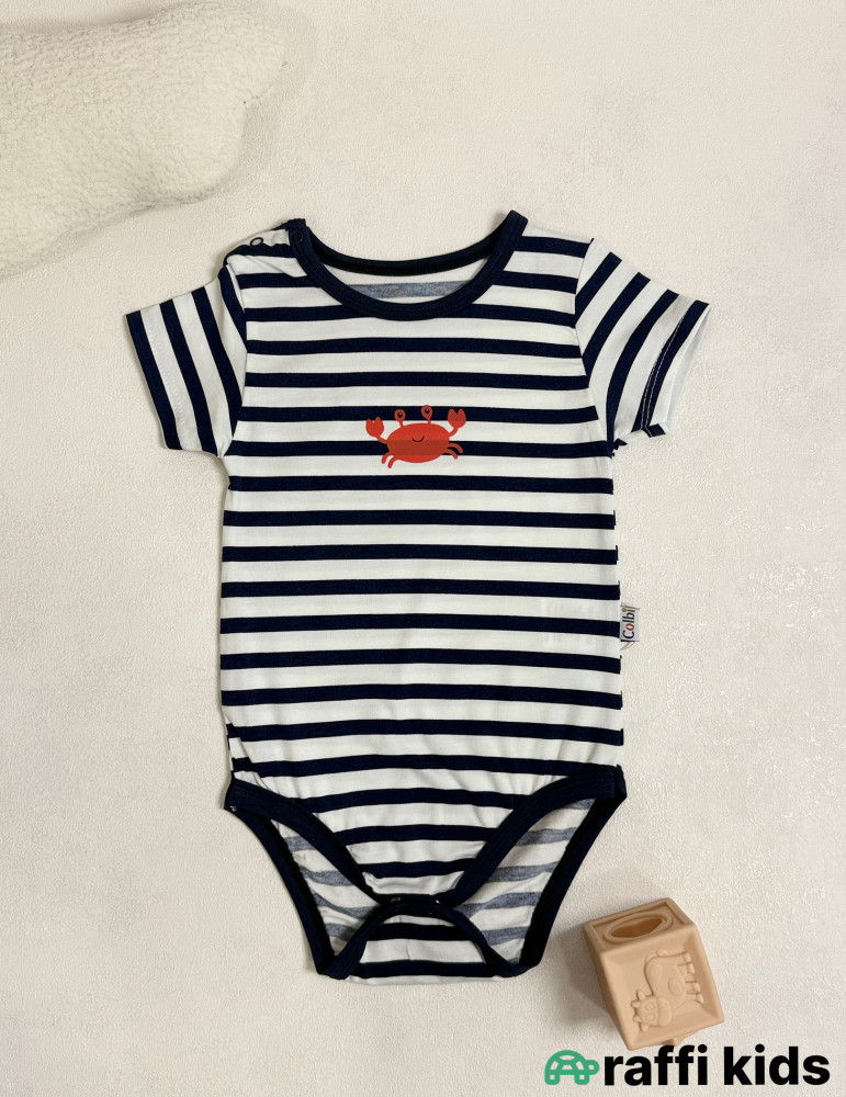 Crab qısaqol body -Türkiyə istehsalı pambıq uşaq geyimi|Raffi Kids