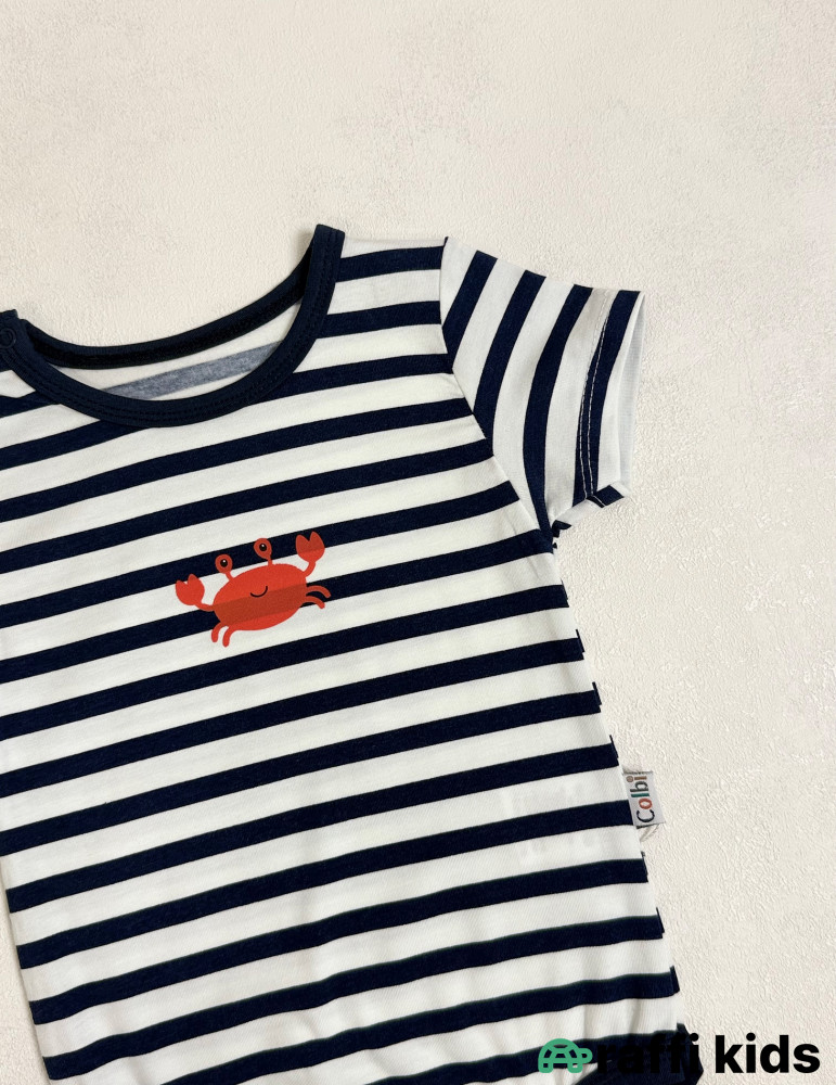 Crab qısaqol body -Türkiyə istehsalı pambıq uşaq geyimi|Raffi Kids