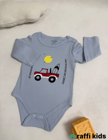 Günəşli günlər uzunqol body-Türkiyə istehsalı pambıq uşaq geyimi|Raffi Kids 2