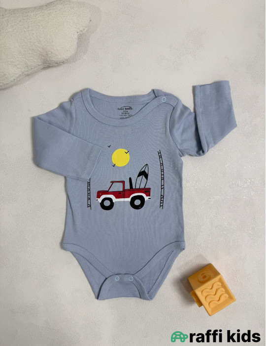 Günəşli günlər uzunqol body-Türkiyə istehsalı pambıq uşaq geyimi|Raffi Kids