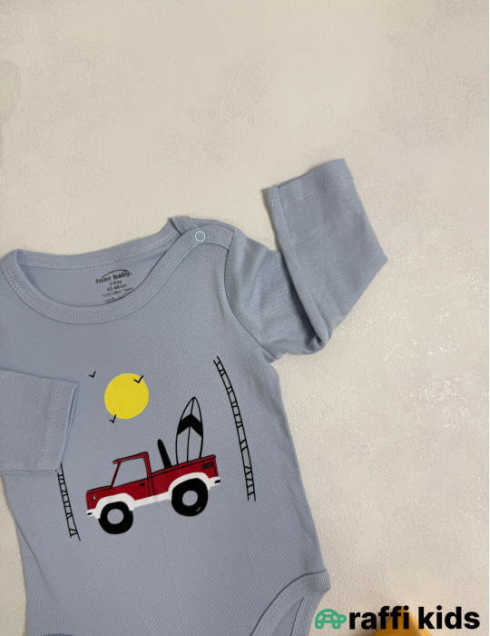 Günəşli günlər uzunqol body-Türkiyə istehsalı pambıq uşaq geyimi|Raffi Kids